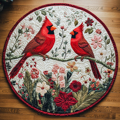 Blossom Cardinal Quilted Round Mat NCU0DV6853