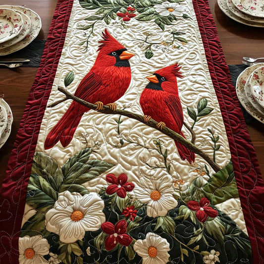 Blossom Cardinal Quilted Table Runner NCU0DV6782