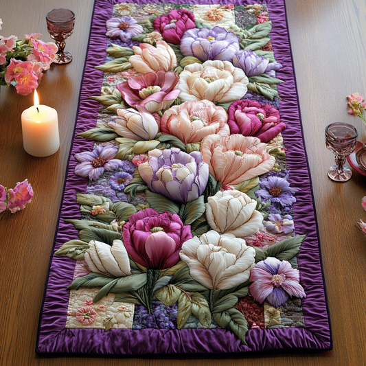 Blossom Charm Quilted Table Runner NCU0VH3280