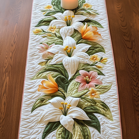 Blossom Charm Quilted Table Runner NCU0VL1559
