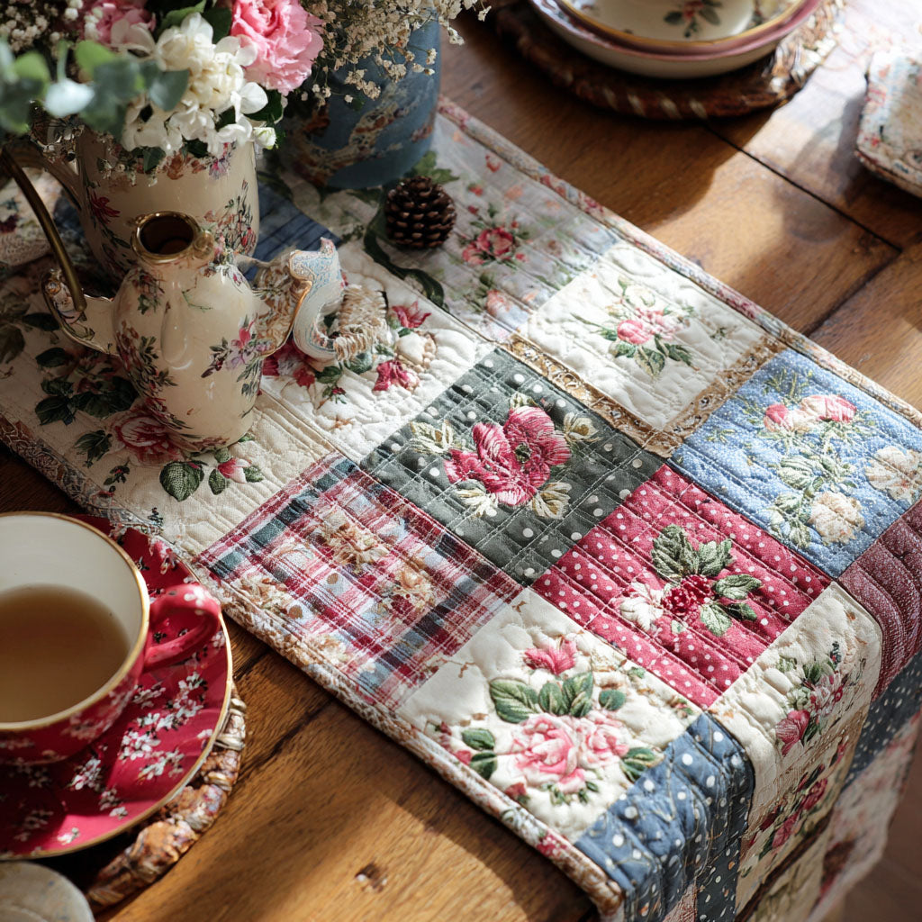 Blossom Cottage Quilted Table Runner NCU0PT11233