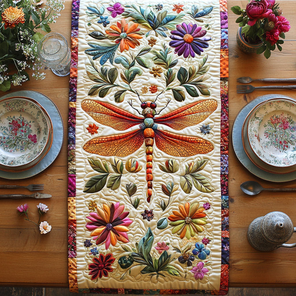Blossom Dance Quilted Table Runner NCU0PT5412