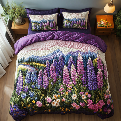 Blossom Haven 3-Piece Quilted Bedding Set NCU0VH5642