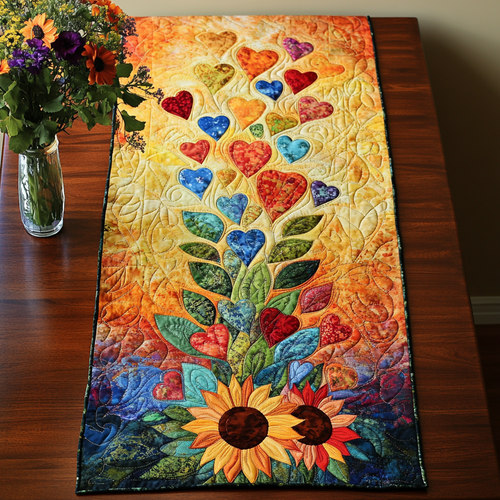Blossom Joy Quilted Table Runner NCU0VL1898