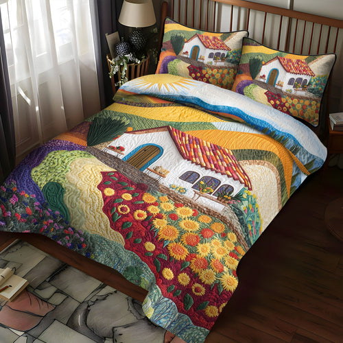 Blossom Lane 3-Piece Quilted Bedding Set NCU0PT5768