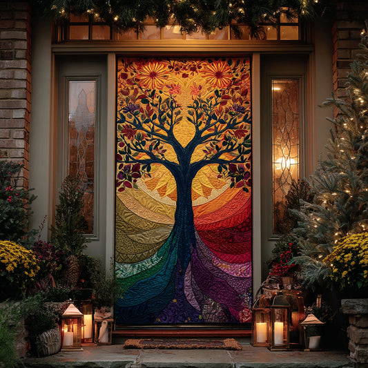 Blossom Path Quilted Door Cover NCU0DV8406