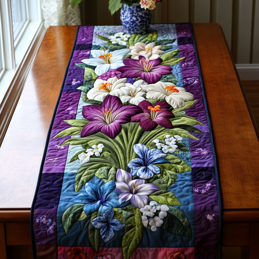 Blossom Path Quilted Table Runner NCU0VL1549
