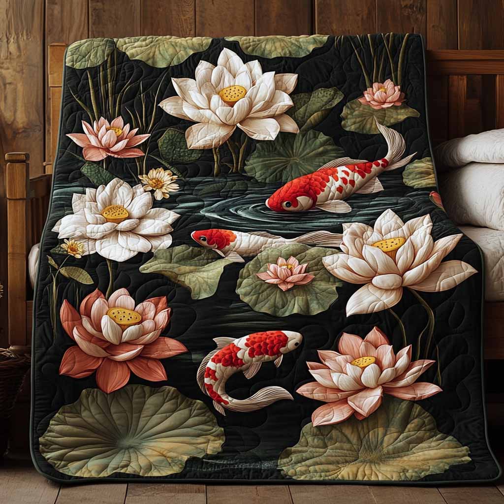 Blossom Pond Quilted Blanket NCU0XD2649