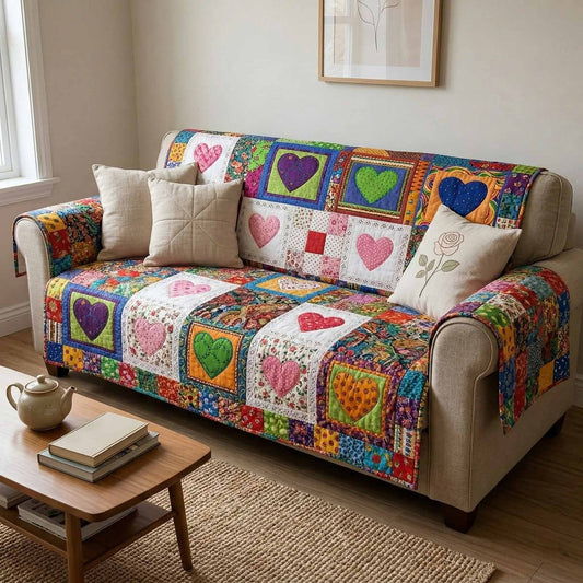 Blossom Porch Quilted Sofa Cover NCU0XD2546
