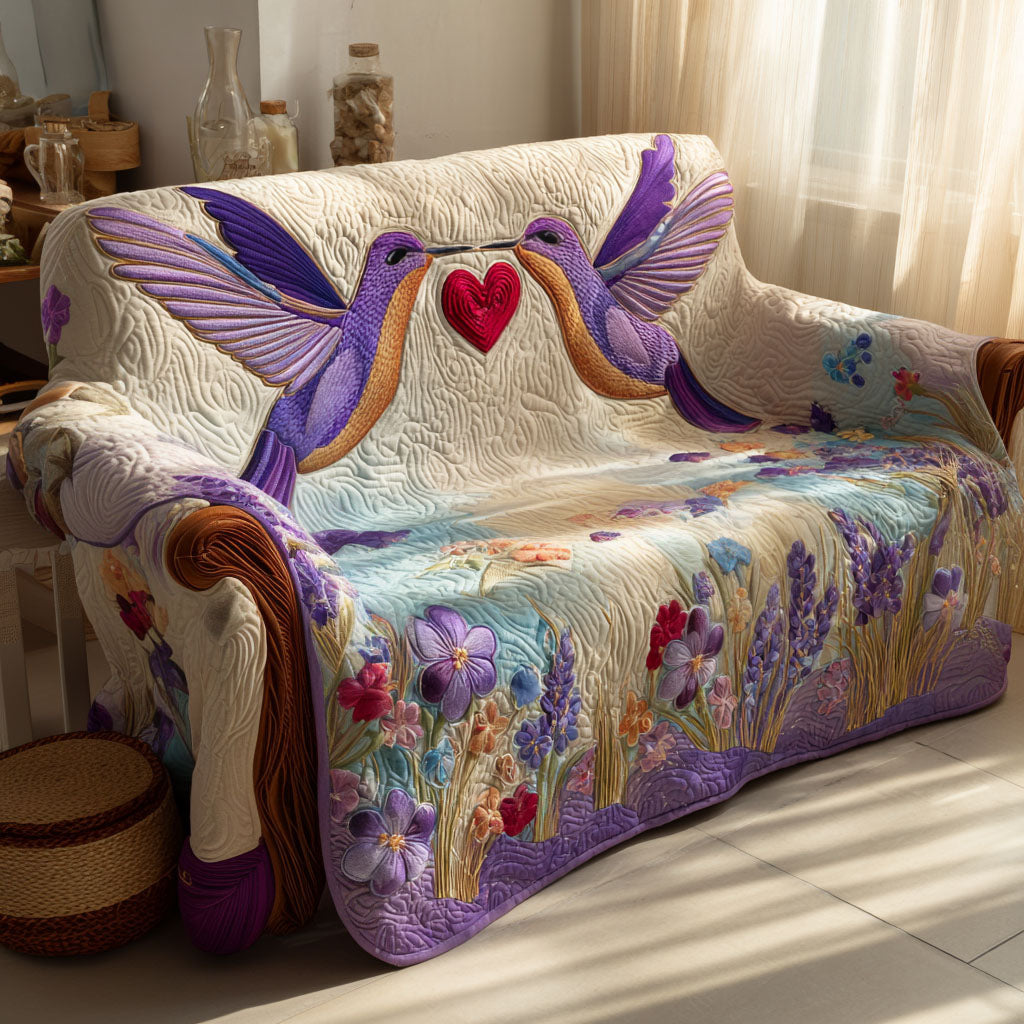 Blossom Serenade Quilted Sofa Cover NCU0PT10751