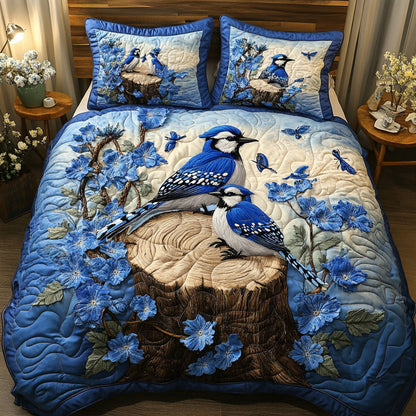 Blossom Serenity 3-Piece Quilted Bedding Set NCU0NT5805