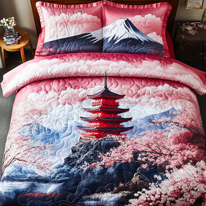 Blossom Serenity 3-Piece Quilted Bedding Set NCU0NT6879