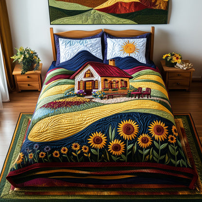 Blossom Serenity 3-Piece Quilted Bedding Set NCU0PT5769