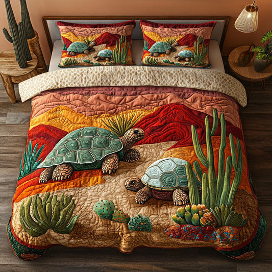 Blossom Shell 3-Piece Quilted Bedding Set NCU0NT6963