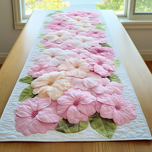 Blossom Shine Quilted Table Runner NCU0DK6156