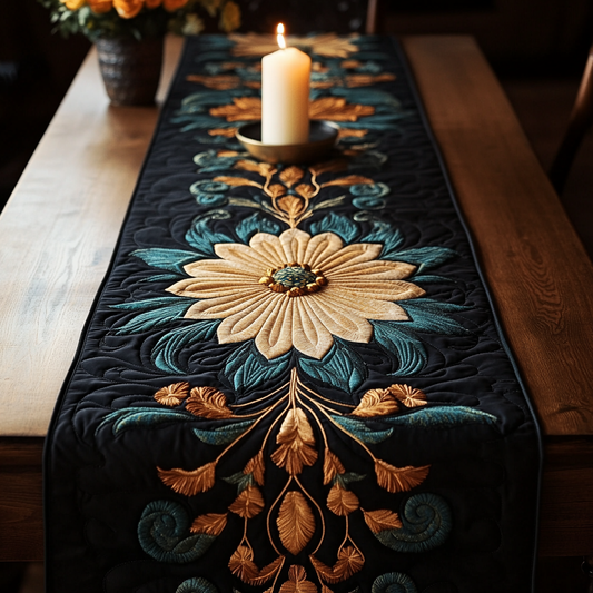 Blossom Trails Quilted Table Runner NCU0VH2736