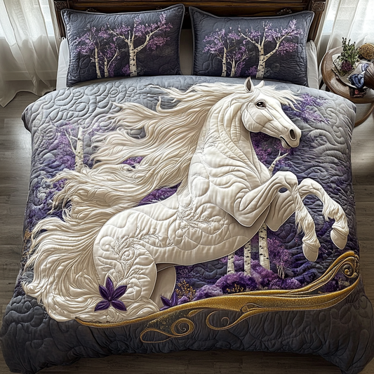 Blossom and Bridle 3-Piece Quilted Bedding Set NCU0DV4808