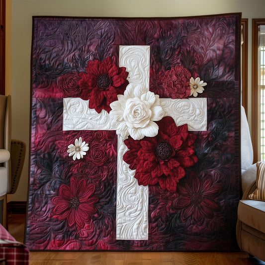 Blossom of Faith Quilted Blanket NCU0PT7625