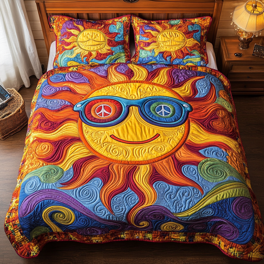 Blossom of Peace Quilted Bedding Set NCU0DK6397