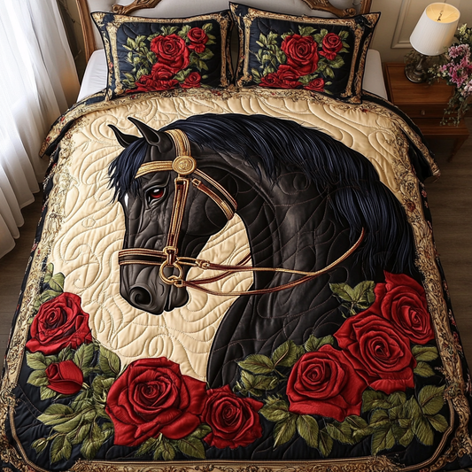 Blossomed Ride 3-Piece Quilted Bedding Set NCU0VH5813