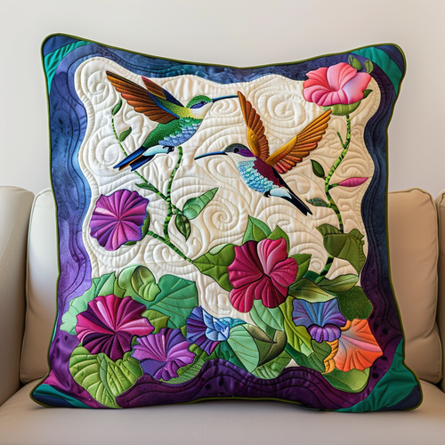 Blossoming Wings Quilted Pillow Case NCU0PT100