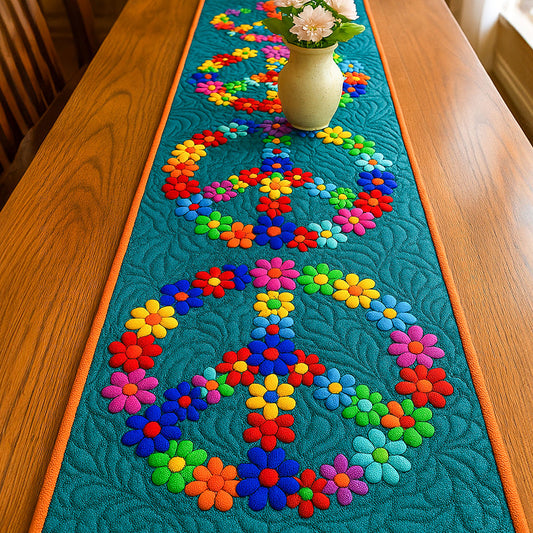 Blossoming Peace Quilted Table Runner NCU0NT5326