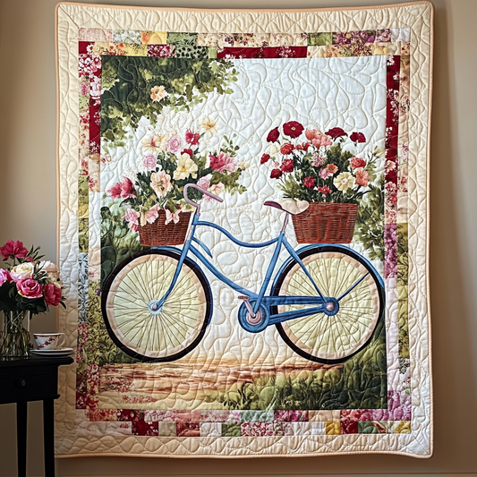 Blossoming Wheels Art Quilt Hanging NCU0TL1020