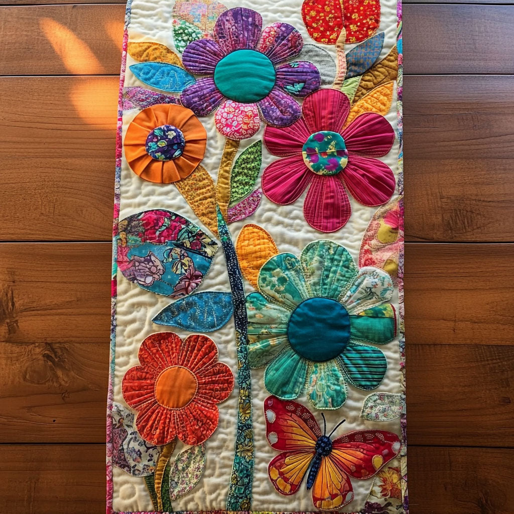 Blossoms Dream Quilted Table Runner NCU0PT7245