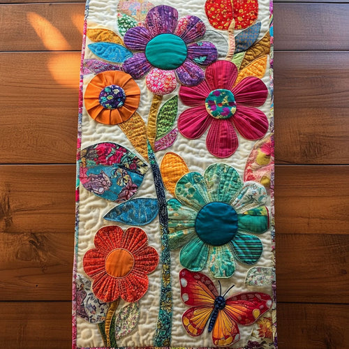 Blossoms Dream Quilted Table Runner NCU0PT7245