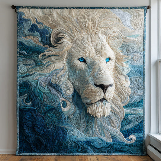 Blue-eyed Lion Quilted Blanket NCU0HH138