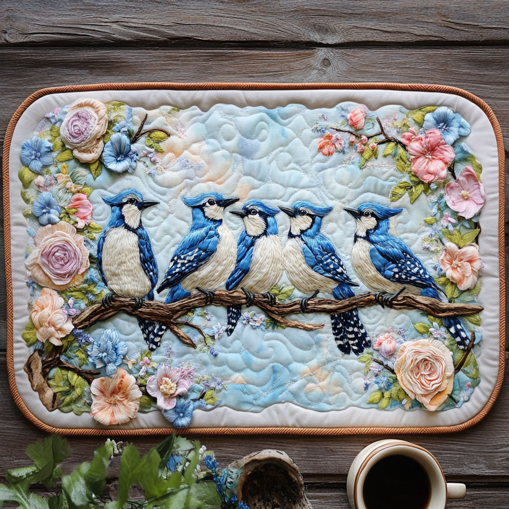 Blue Crest Harmony Quilted Placemat NCU0NT5850