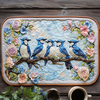 Blue Crest Harmony Quilted Placemat NCU0NT5850