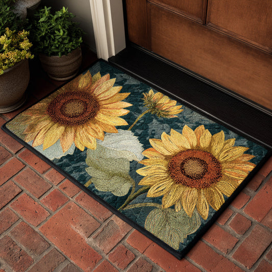 Blue Dream Sunflower Doormat NCU0HH498