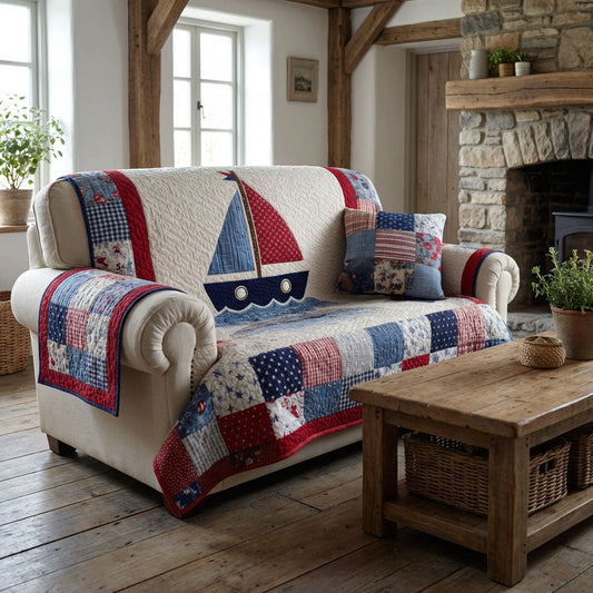 Blue Harbor Quilted Sofa Cover NCU0DK12150