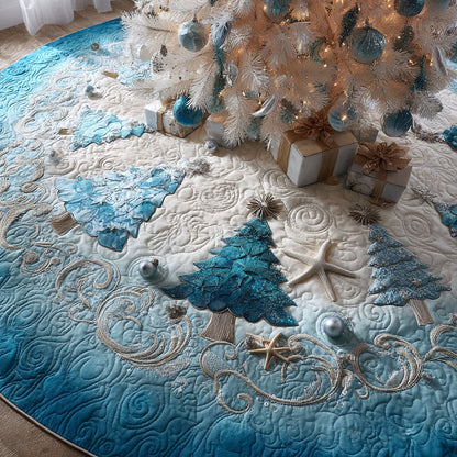 Blue Haven Christmas Christmas Quilted Tree Skirt NCU0PT10069