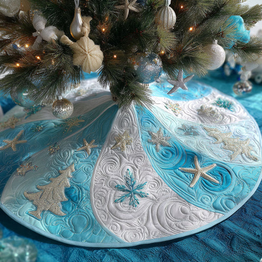 Blue Horizon Christmas Christmas Quilted Tree Skirt NCU0PT10269