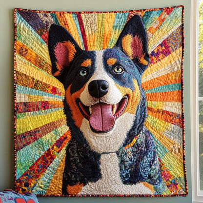 Blue Horizon Herds Quilted Blanket NCU0PT3345