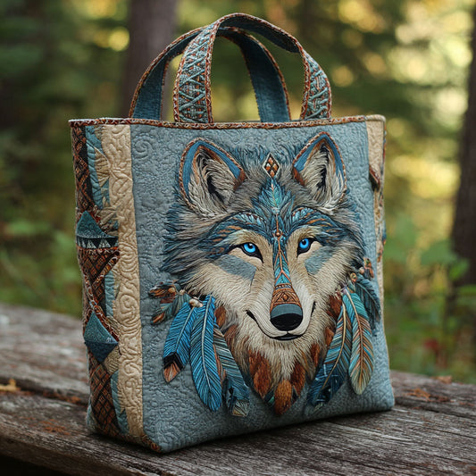 Blue Howl Quilted Tote Bag NCU0TV154