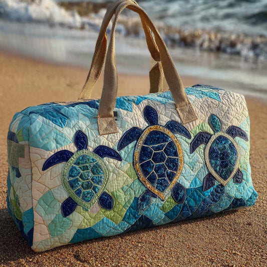Blue Journey Quilted Duffle Bag NCU0NT10015