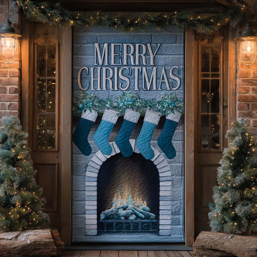 Blue Lantern Hearth Quilted Door Cover NCU0XD2011