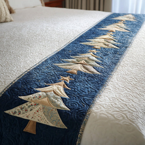 Blue Noel Quilted Bed Runner NCU0TV673