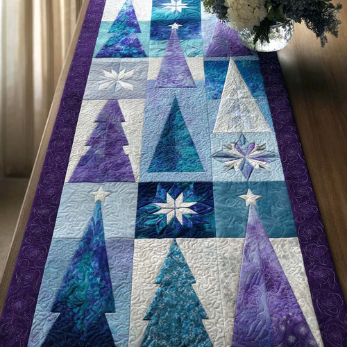 Blue Pines Quilted Table Runner NCU0NT9980