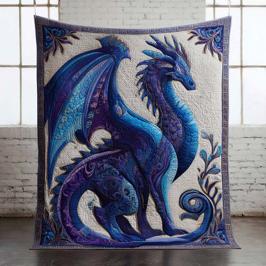 Blue Serenity Quilted Blanket NCU0NT9649