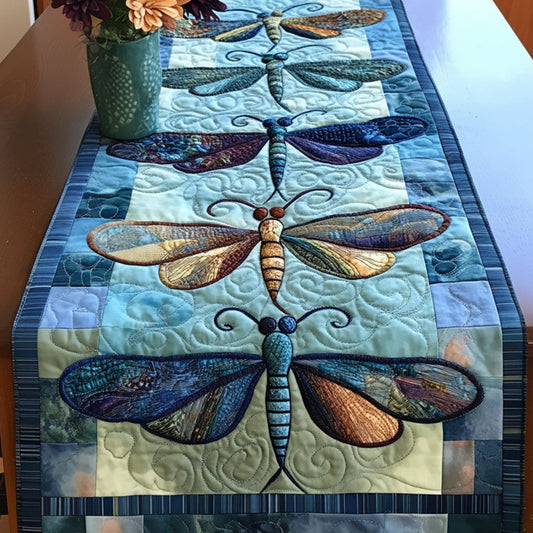 Blue Serenity Quilted Table Runner NCU0NT4995