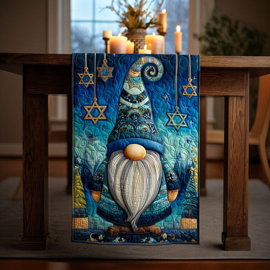 Blue Star Gathering Quilted Table Runner NCU0NT12181