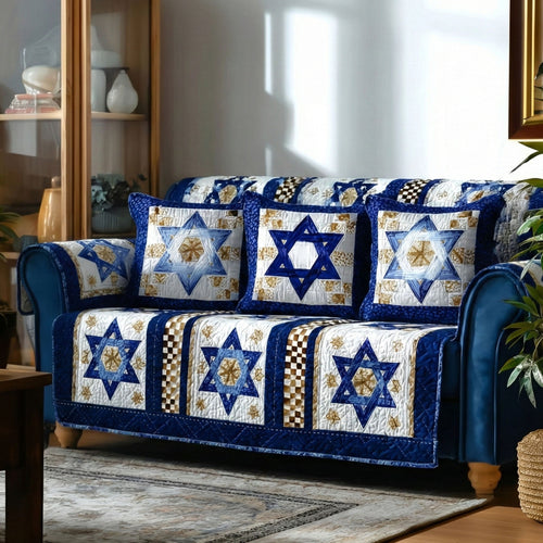 Blue Star Harmony Quilted Sofa Cover NCU0NT12168