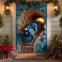 Blue Twilight Journey Quilted Door Cover NCU0XD1587