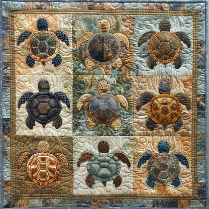 Sea Turtle Quilted Blanket NCU0VT51