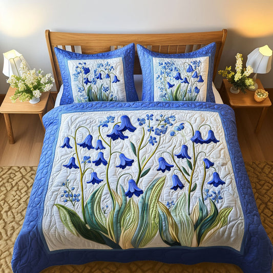 Bluebell Garden 3-Piece Quilted Bedding Set NCU0PT6434