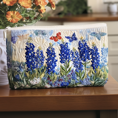 Bluebonnet Daydreams Quilted Zipper Pouch NCU0NT9203